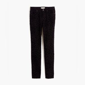 Madewell 9” Mid-Rise Skinny Jeans: Flocked Leopard Edition |Size 27|